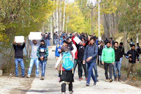 SSM college students protest against Gowhar’s killing